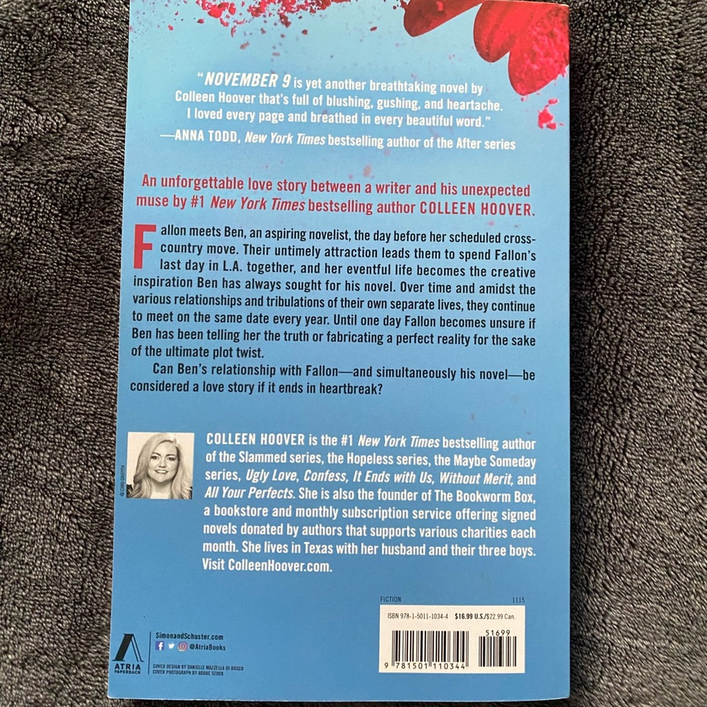 Colleen Hoover-November 9th - Picture 2 of 2